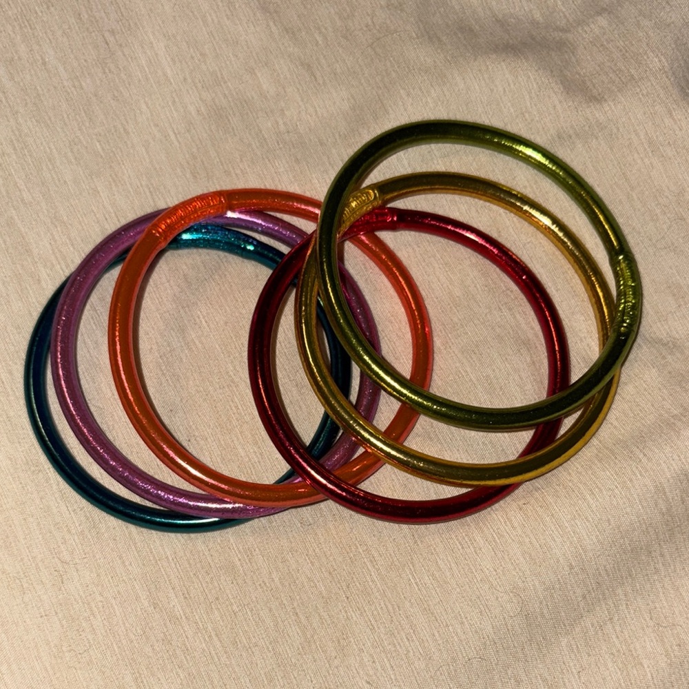 Colorful Metallic Bangle Set